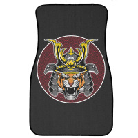 Tiger Samurai Helmet Funny Japanese Warrior Design Front Car Mat | Artistshot