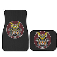 Tiger Samurai Helmet Funny Japanese Warrior Design Full Set Car Mats | Artistshot