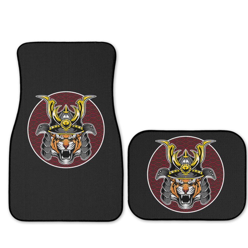 Tiger Samurai Helmet Funny Japanese Warrior Design Full Set Car Mats | Artistshot