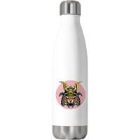 Tiger Samurai Helmet Funny Japanese Warrior Design Stainless Steel Water Bottle | Artistshot