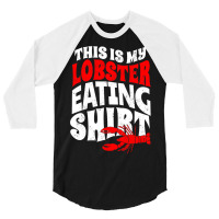 Vintage This Is My Lobster Eating 3/4 Sleeve Shirt | Artistshot