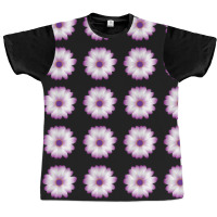 Beautiful Purple Daisy Flowers Pattern Graphic T-shirt | Artistshot