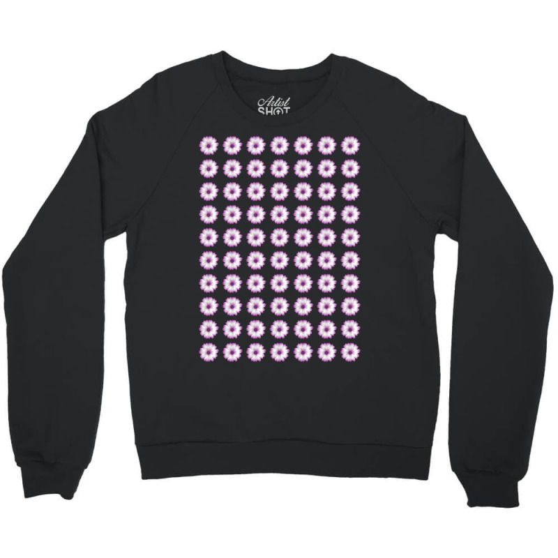 Beautiful Purple Daisy Flowers Pattern Crewneck Sweatshirt | Artistshot