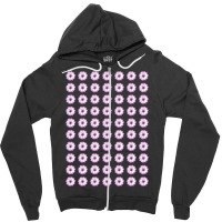 Beautiful Purple Daisy Flowers Pattern Zipper Hoodie | Artistshot