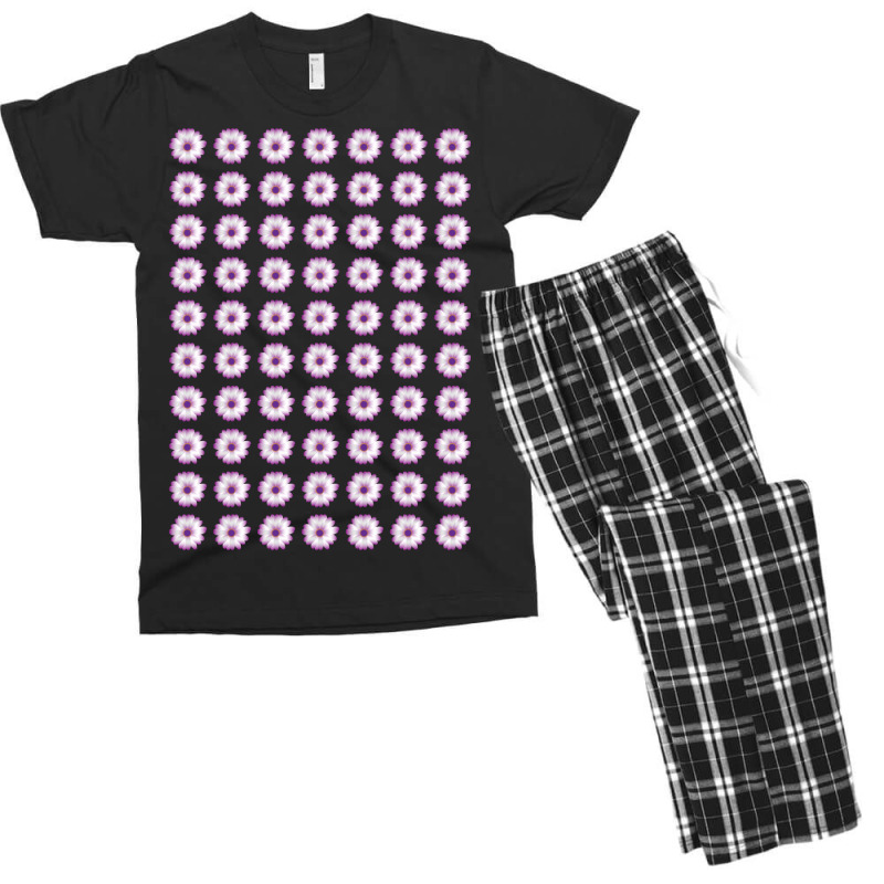 Beautiful Purple Daisy Flowers Pattern Men's T-shirt Pajama Set | Artistshot