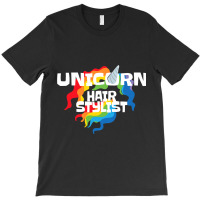 Unicorn Hair Stylist Hairdresser Unicorn Lover Gif T-shirt | Artistshot