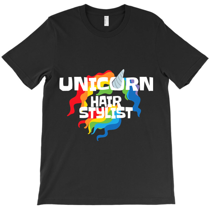 Unicorn Hair Stylist Hairdresser Unicorn Lover Gif T-shirt | Artistshot