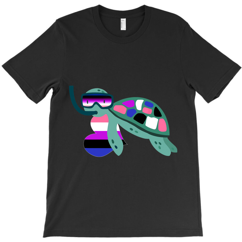 Turtle Genderfluid Flag Subtle Lgbt Gender Fluid G T-shirt | Artistshot