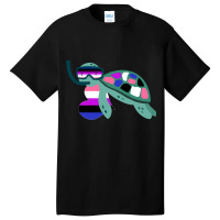 Turtle Genderfluid Flag Subtle Lgbt Gender Fluid G Basic T-shirt | Artistshot