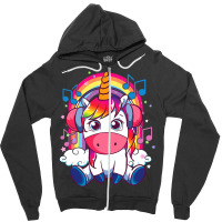 Unicorn Music Lover Unicorn Listening To Music Not Zipper Hoodie | Artistshot