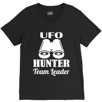 Ufo Hunter Team Leader Binoculars V-neck Tee | Artistshot