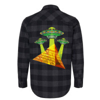 Unidentified Flying Object Egyptian Pyramids Abduc Flannel Shirt | Artistshot