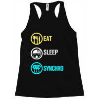 Synchronized Skating Eat Sleep Synchro Group Racerback Tank | Artistshot