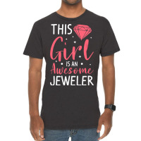 This Girl Is An Awesome Jeweler Jewelry Making Vintage T-shirt | Artistshot