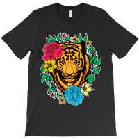 Tiger Flower Animal Lover For Men Women Chinese Ti T-shirt | Artistshot