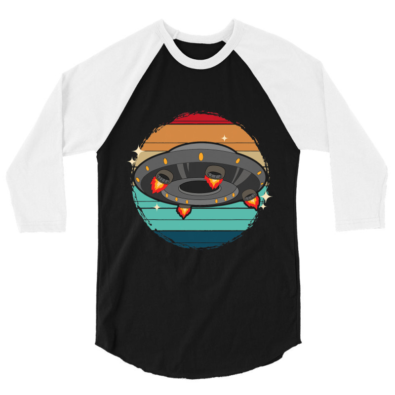 Unidentified Flying Object Extraterrestrial Alien  3/4 Sleeve Shirt | Artistshot