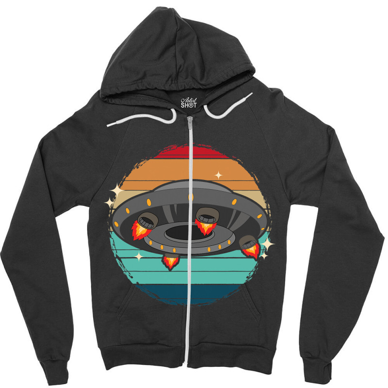 Unidentified Flying Object Extraterrestrial Alien  Zipper Hoodie | Artistshot