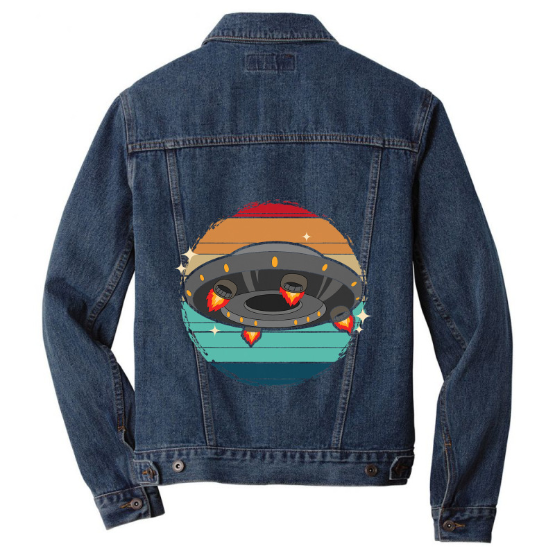 Unidentified Flying Object Extraterrestrial Alien  Men Denim Jacket | Artistshot