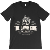 The Lawn King Cool Skull Design Dad Brother Lawn C T-shirt | Artistshot