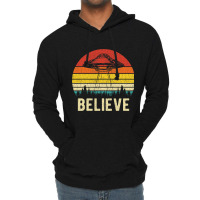 Vintage Alien Ufo Believe 2funny Alien Ufo Men Wom Lightweight Hoodie | Artistshot