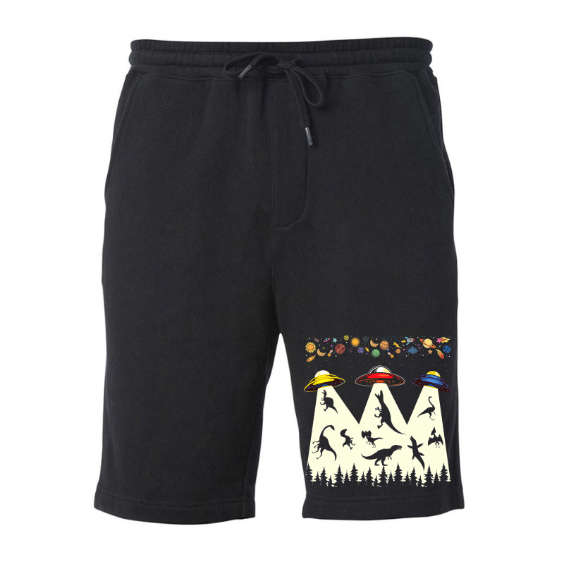 Unidentified Flying Object In Space 2ufo Abduction Fleece Short | Artistshot