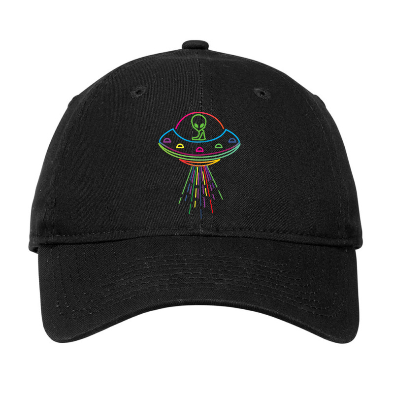 Unidentified Flying Object In Space 2ufo Abduction Adjustable Cap | Artistshot