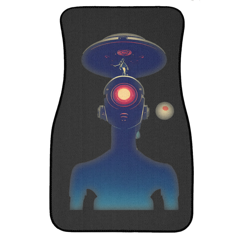 Unidentified Flying Object Portrait Scifi Alien Front Car Mat | Artistshot