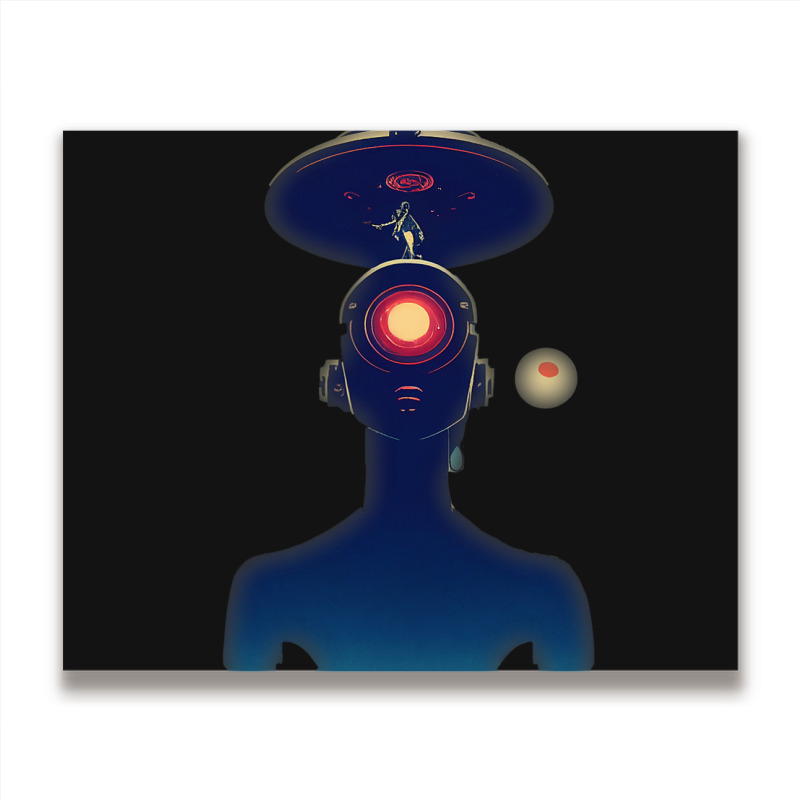 Unidentified Flying Object Portrait Scifi Alien Metal Print Horizontal | Artistshot