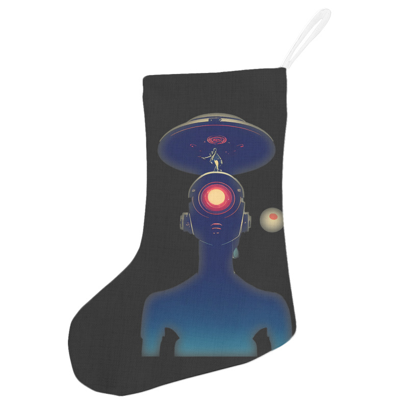 Unidentified Flying Object Portrait Scifi Alien Holiday Stocking | Artistshot