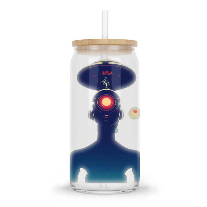 Unidentified Flying Object Portrait Scifi Alien Glass Tumbler | Artistshot