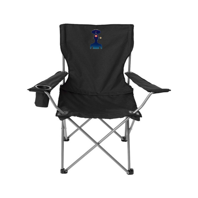 Unidentified Flying Object Portrait Scifi Alien Camping Chair | Artistshot