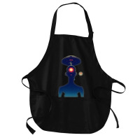 Unidentified Flying Object Portrait Scifi Alien Medium-length Apron | Artistshot