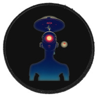 Unidentified Flying Object Portrait Scifi Alien Round Patch | Artistshot