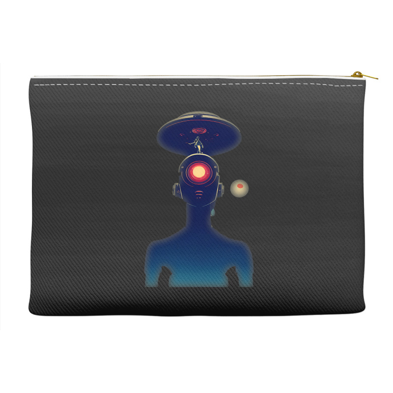 Unidentified Flying Object Portrait Scifi Alien Accessory Pouches | Artistshot