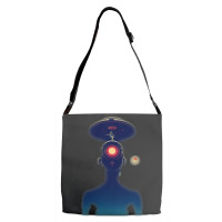 Unidentified Flying Object Portrait Scifi Alien Adjustable Strap Totes | Artistshot