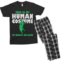 This Is My Human Costume Alien 2im Really An Alien Men's T-shirt Pajama Set | Artistshot