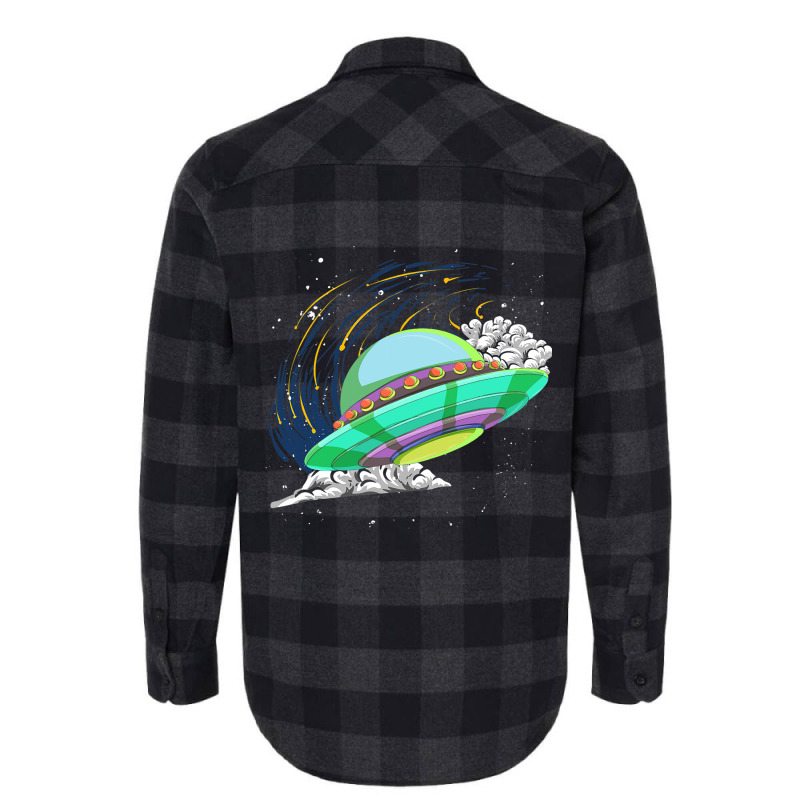 Unidentified Flying Object Science Fiction Ufo Bel Flannel Shirt | Artistshot