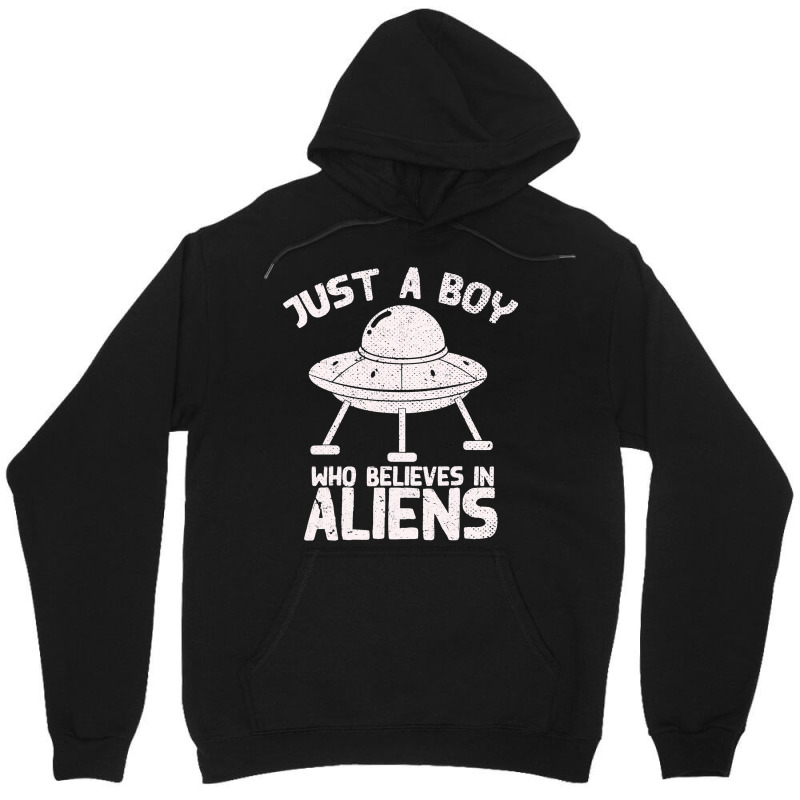 Ufo Alien Believer Boys Sci Fi Extraterrestrial Al Unisex Hoodie | Artistshot