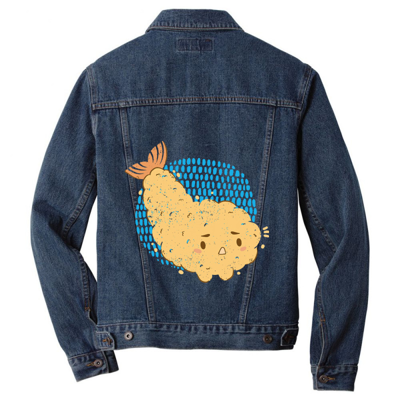 Tempura Shrimp Seafood Shrimp Men Denim Jacket | Artistshot