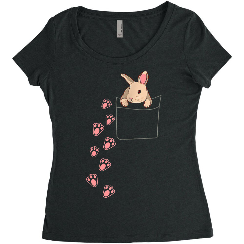 Easter Cute Bunny Women's Triblend Scoop T-shirt | Artistshot