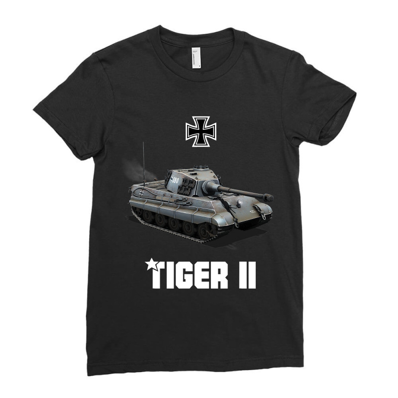 Tiger Ii Panzer Vi German Heavy Tank Ww2 King Tige Ladies Fitted T-Shirt by JesusWheler | Artistshot