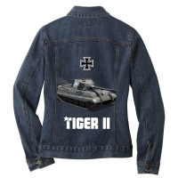 Tiger Ii Panzer Vi German Heavy Tank Ww2 King Tige Ladies Denim Jacket | Artistshot