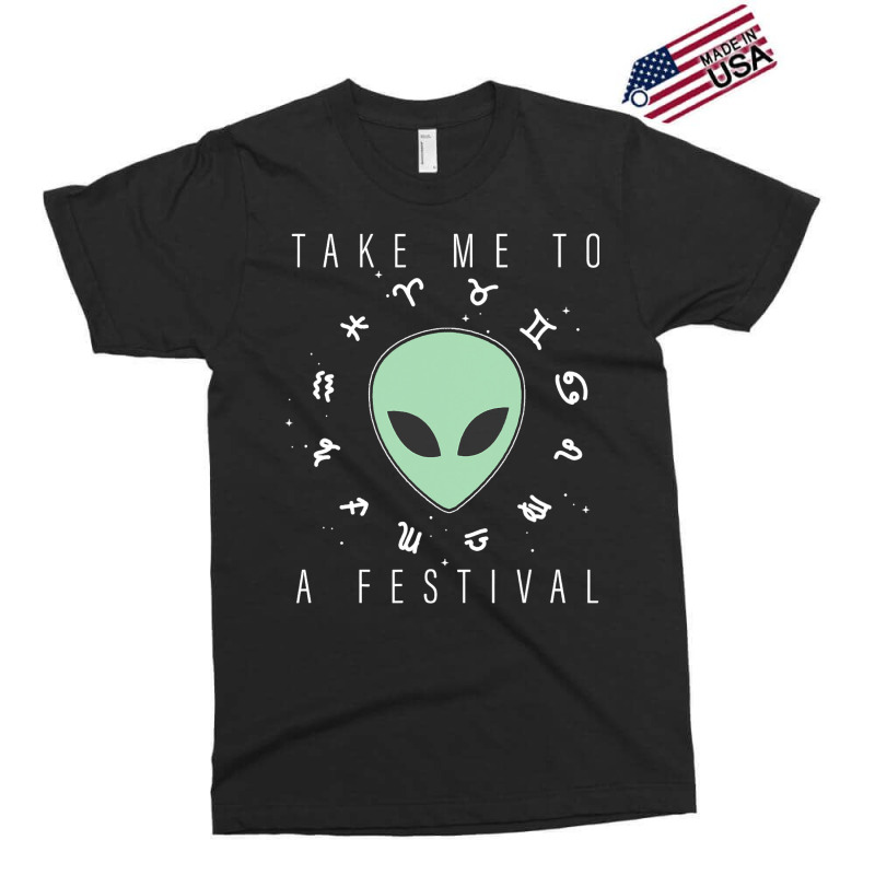 Take Me To A Festival Alien Zodiac Circle V2 Exclusive T-shirt | Artistshot