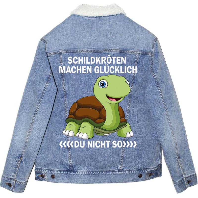 Turtles Machen Glücklich Du Nicht So Sea Turtle Unisex Sherpa-lined Denim Jacket | Artistshot