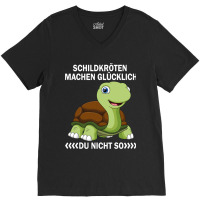 Turtles Machen Glücklich Du Nicht So Sea Turtle V-neck Tee | Artistshot