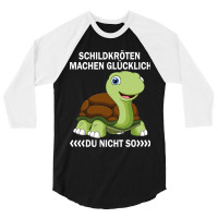 Turtles Machen Glücklich Du Nicht So Sea Turtle 3/4 Sleeve Shirt | Artistshot