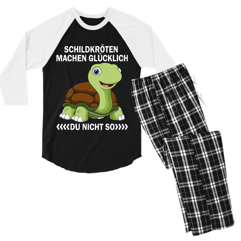 Turtles Machen Glücklich Du Nicht So Sea Turtle Men's 3/4 Sleeve Pajama Set | Artistshot