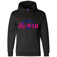 I Love Us I Love Usa Flag Champion Hoodie | Artistshot