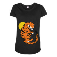 Tiger Angry Wild Maternity Scoop Neck T-shirt | Artistshot