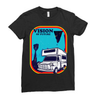 Vision Of Future Spaceship Time Travel Extraterres Ladies Fitted T-shirt | Artistshot